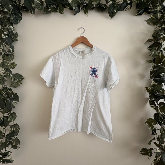 Coastal Classics Pabst Mount Hood Graphic Short Sleeve Shirt White Size M - Picture 1 of 7
